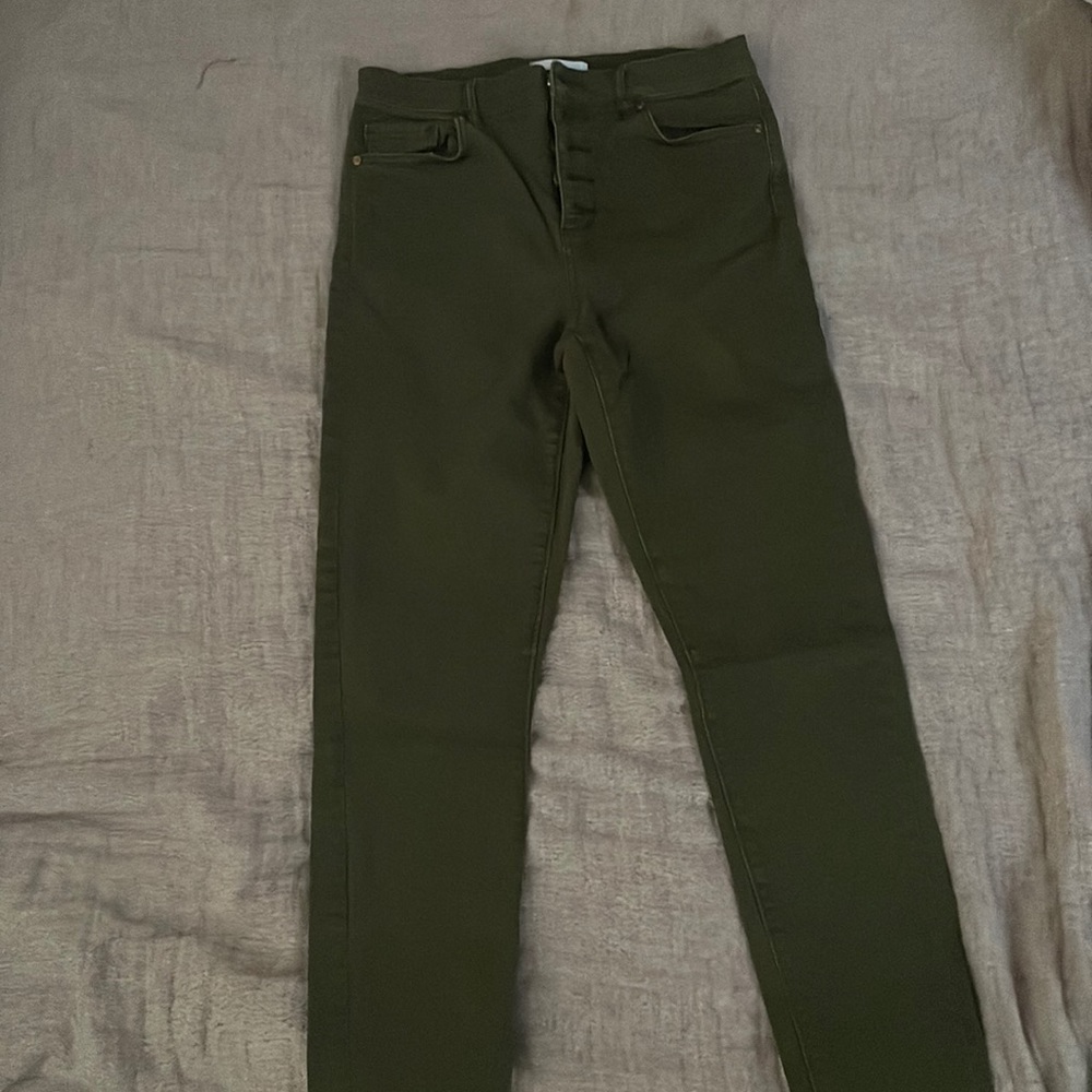 Green skinny Jean